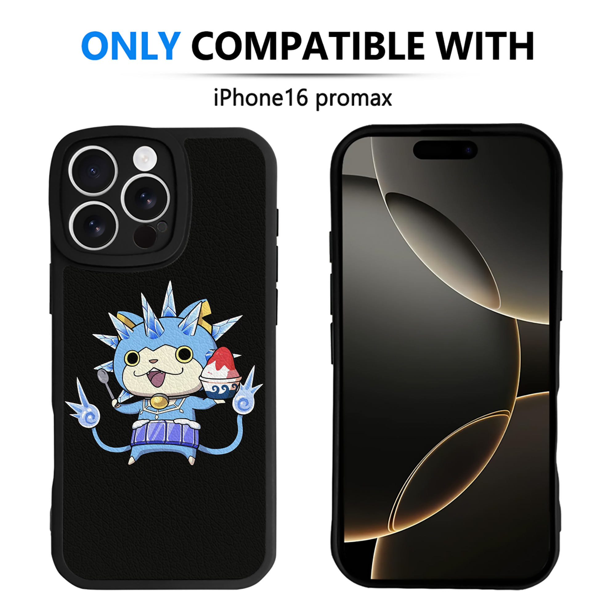 （画像用） 妖怪ウォッチ Yo-kai Watch 【iPhone 16シリーズ対応】シリコンスマホケース（レザー調） 材質：シリコン